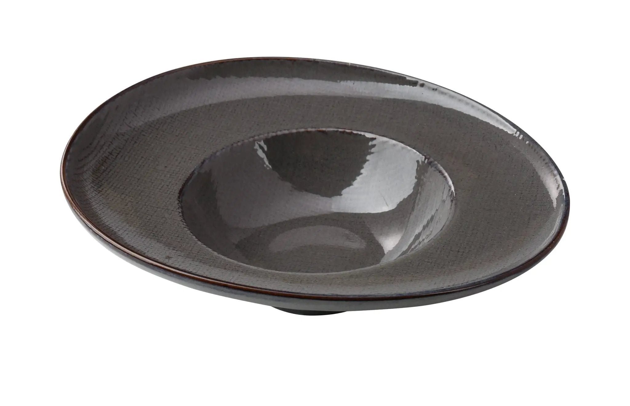 Yanco CB-809 Cowboy Chinaware 9-1/2" x 8-1/4" x 2-3/4" DESSERT PLATE 10 oz. by Yanco (yanco-cb-809-cowboy-chinaware-9-inch-dessert-plate-10-oz)