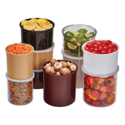 Cambro CCP12152 Salad Bar Crock, 1.2 qt., 5 1/16" Dia. x 5 3/16" H - Clear