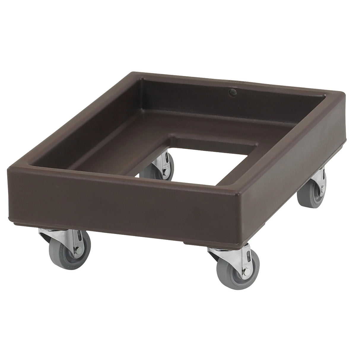 Cambro CD1420131 Camdolly for #10 Cans & 14 x 19 Milk Crates, 350 lbs. Capacity - Dark Brown