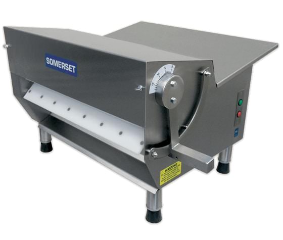 Somerset CDR - 500 DOUGH SHEETER, 20” Versatile Tabletop Sheeter, 500 - 600 pieces per hour, Stainless Steel