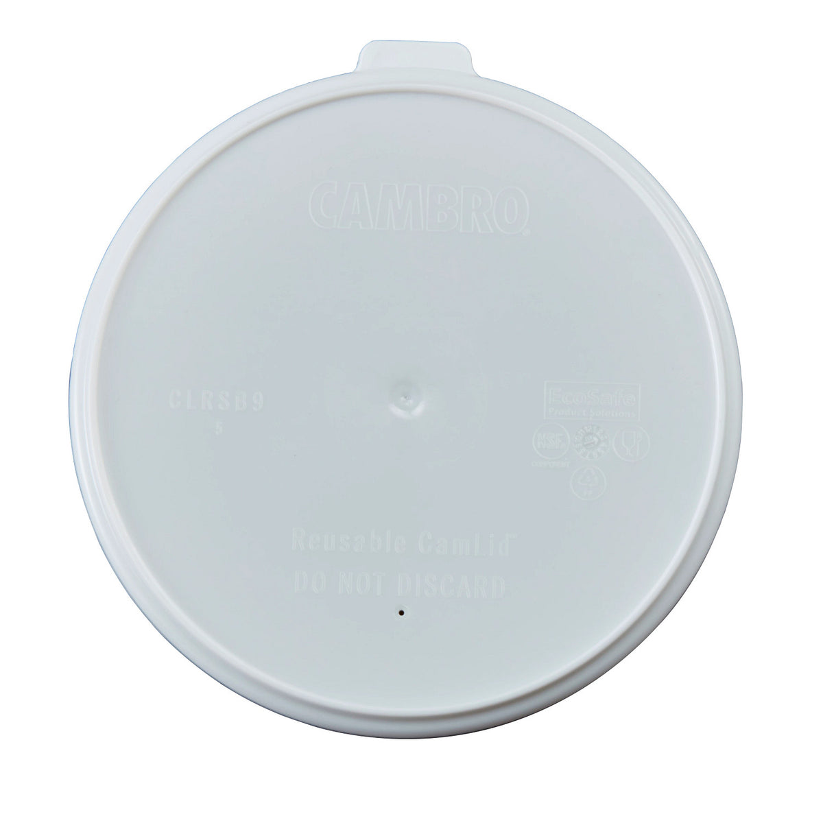 Cambro CLRSB9148 Reusable CamLid, Fits Shoreline 9 oz. bowl - White