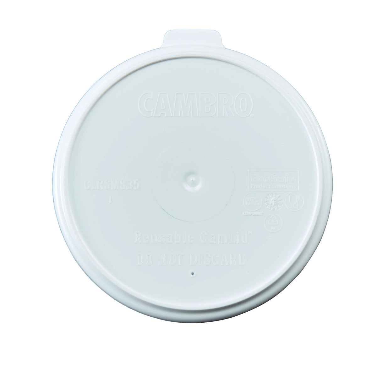 Cambro CLRSM8B5148 Reusable CamLid, Fits Shoreline 8 oz. mug and 5 oz. bowl - White