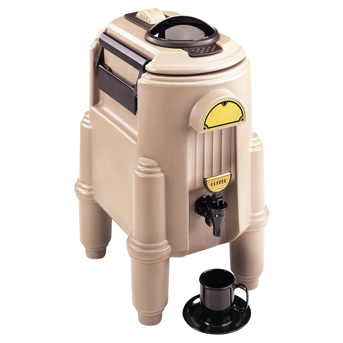 Cambro CSR3417 Camserver 3 gal. Insulated Beverage Server, 54 Servings - Dark Taupe