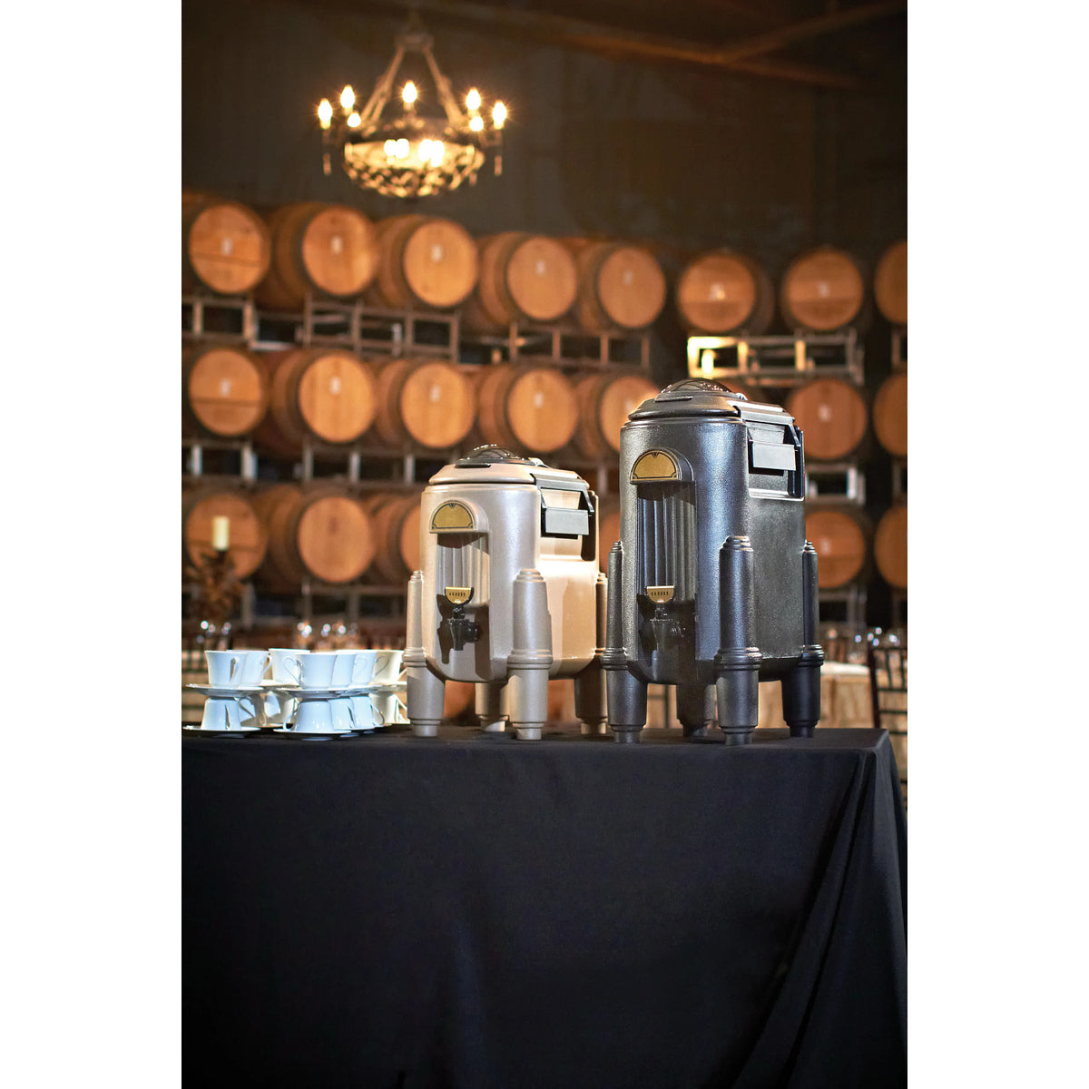 Cambro CSR3417 Camserver 3 gal. Insulated Beverage Server, 54 Servings - Dark Taupe