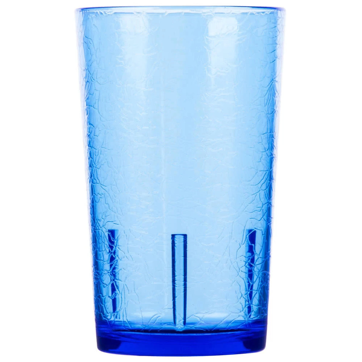Cambro D12608 Del Mar Crackled Tumbler, 12 oz. - Sapphire Blue