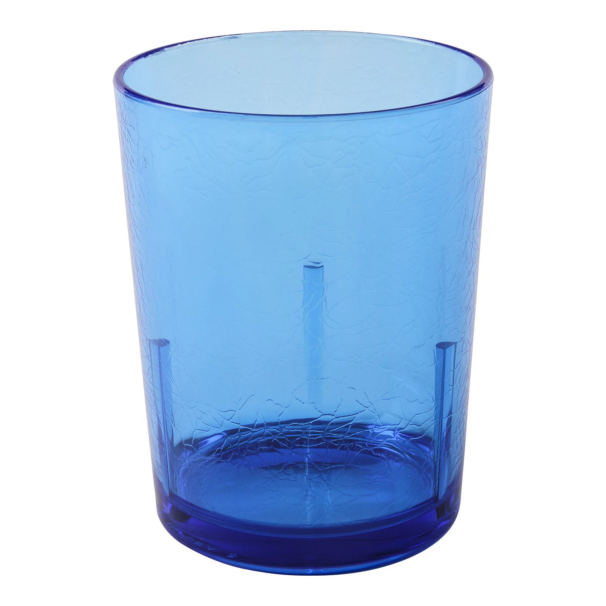 Cambro D14608 Del Mar Crackled Tumbler, 14 oz. - Sapphire Blue