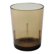 Cambro D14609 Del Mar Crackled Tumbler, 14 oz. - Light Amber