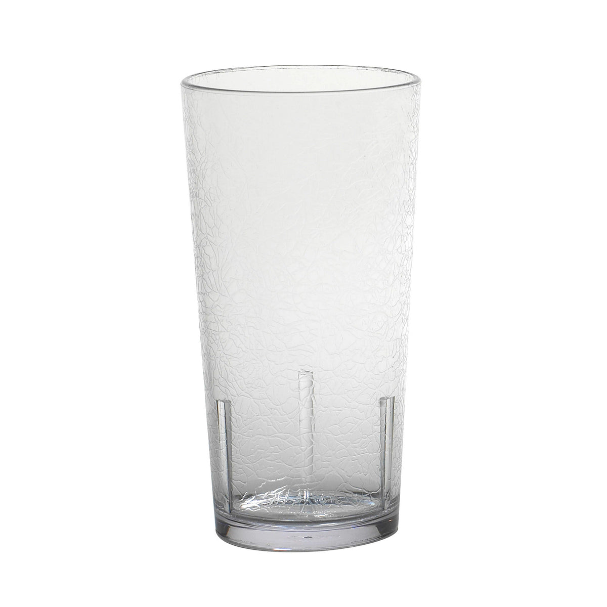 Cambro D24152 Del Mar Crackled Tumbler, 24 oz. - Clear