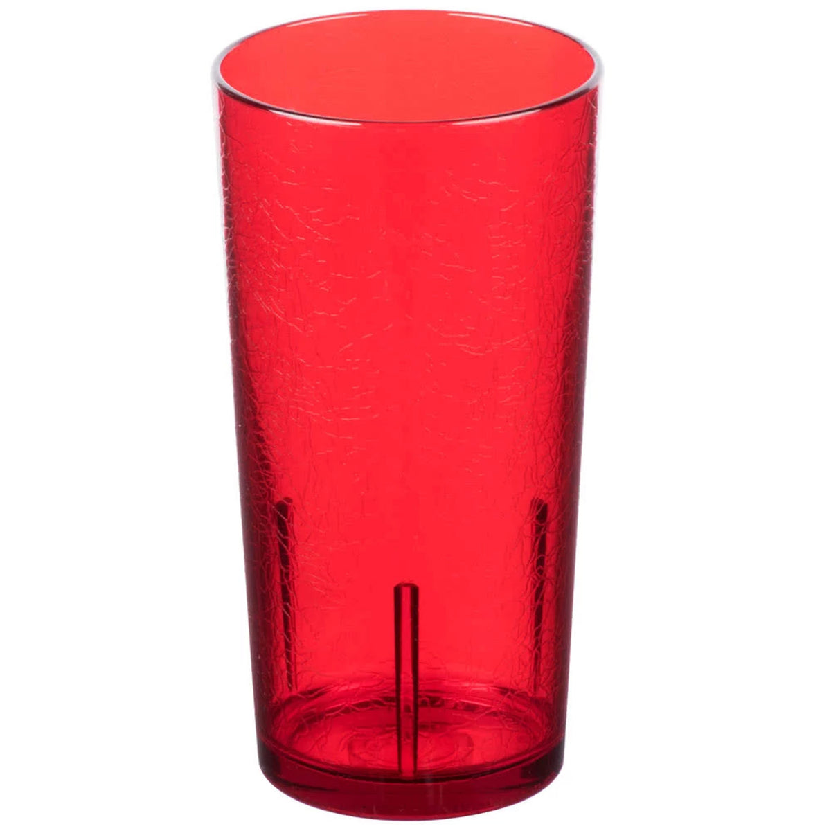 Cambro D24156 Del Mar Crackled Tumbler, 24 oz. - Ruby Red