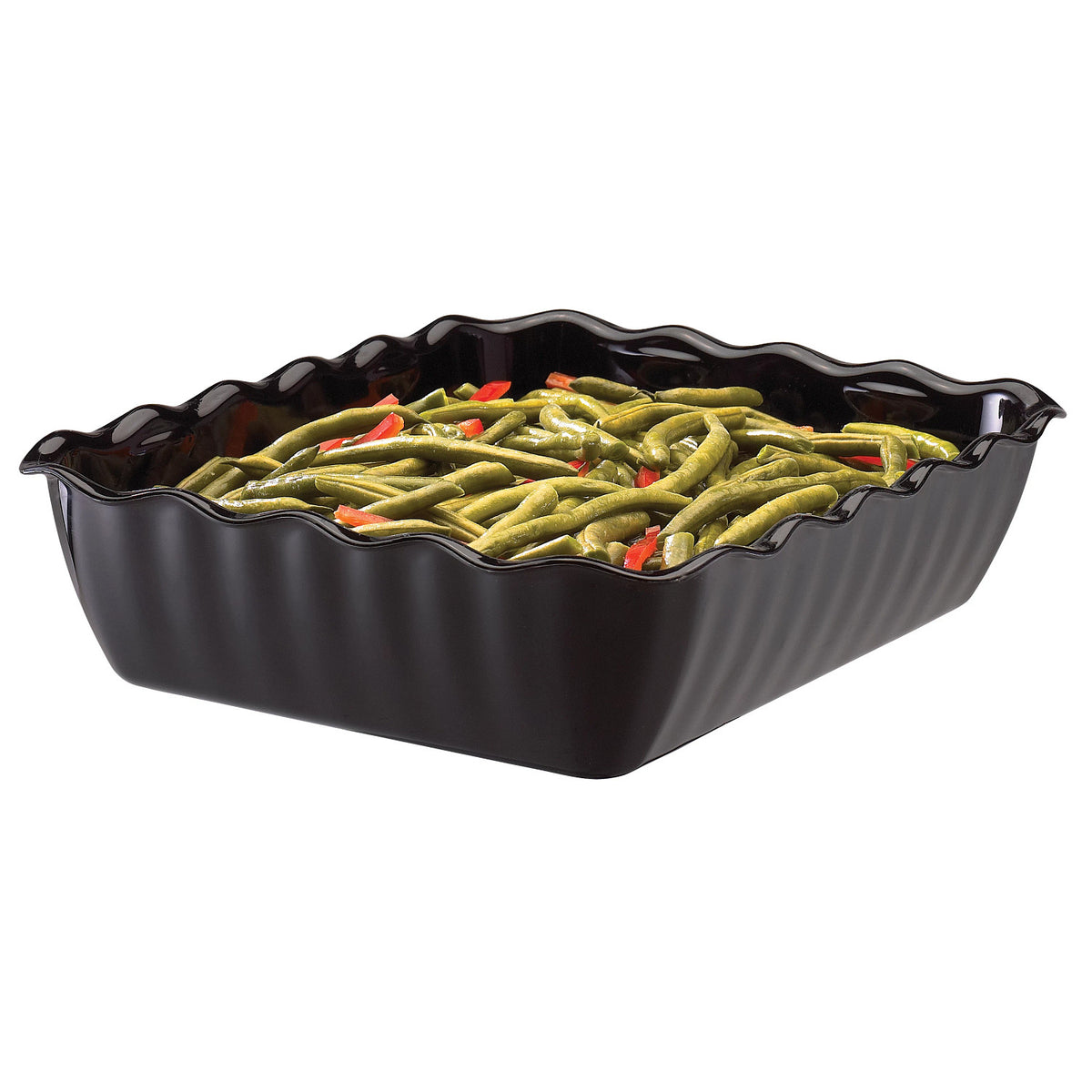 Cambro DC10110 Deli Crock, 4.9 qt., 13 3/16" x 10 7/16" x 3 3/16" - Black