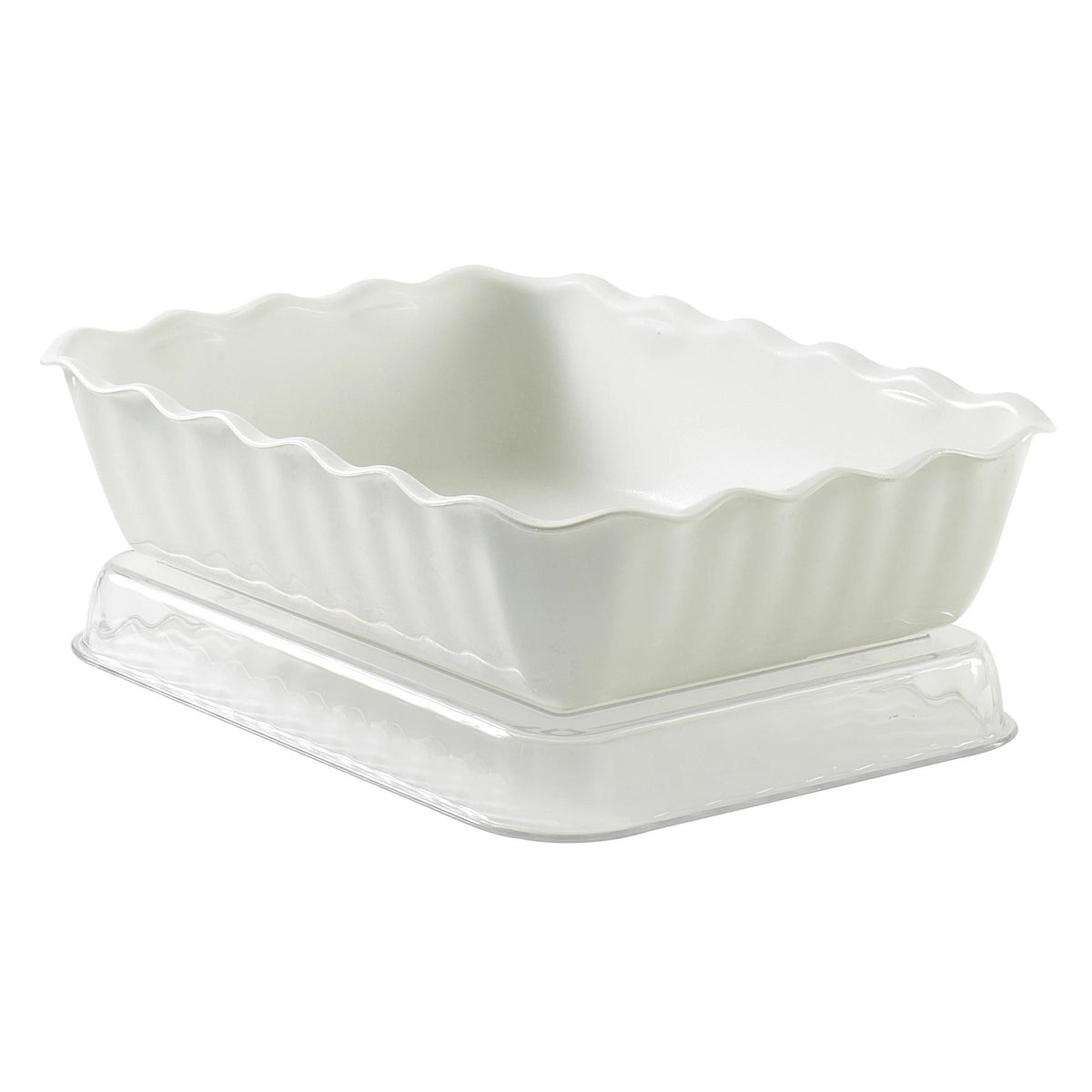Cambro DC10148 Deli Crock, 4.9 qt., 13 3/16" x 10 7/16" x 3 3/16" - White