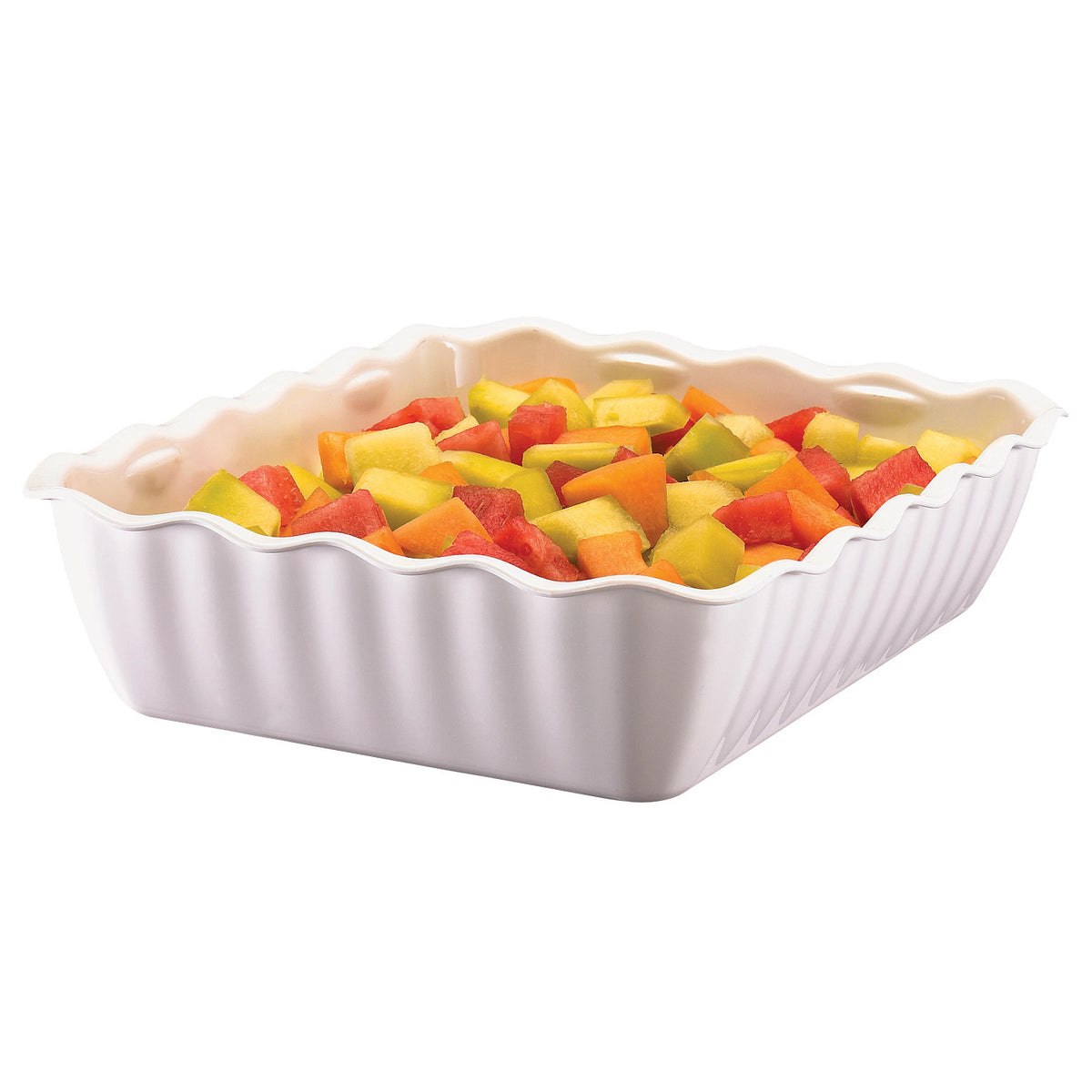 Cambro DC10148 Deli Crock, 4.9 qt., 13 3/16" x 10 7/16" x 3 3/16" - White