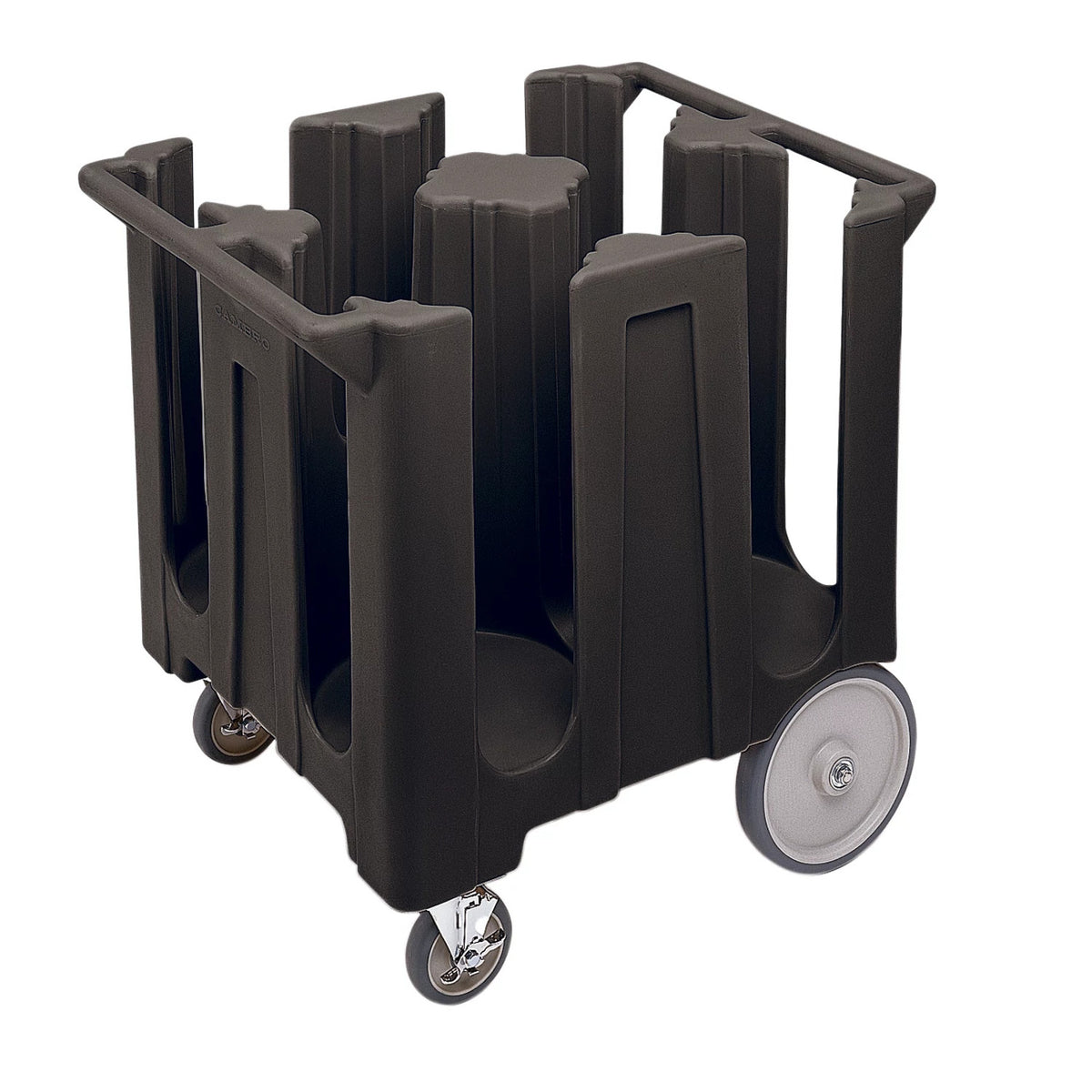 Cambro DC1225110 Poker Chip Dish Caddy, 4 Columns, Plates to 12 1/4" - Black