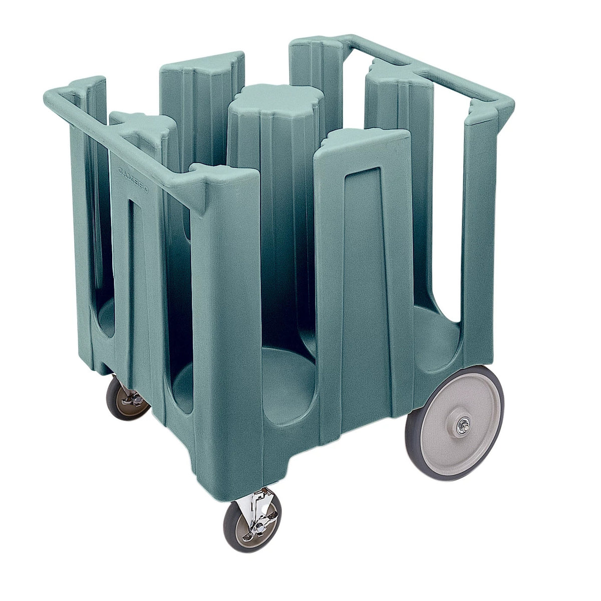 Cambro DC1225401 Poker Chip Dish Caddy, 4 Columns, Plates to 12 1/4" - Slate Blue