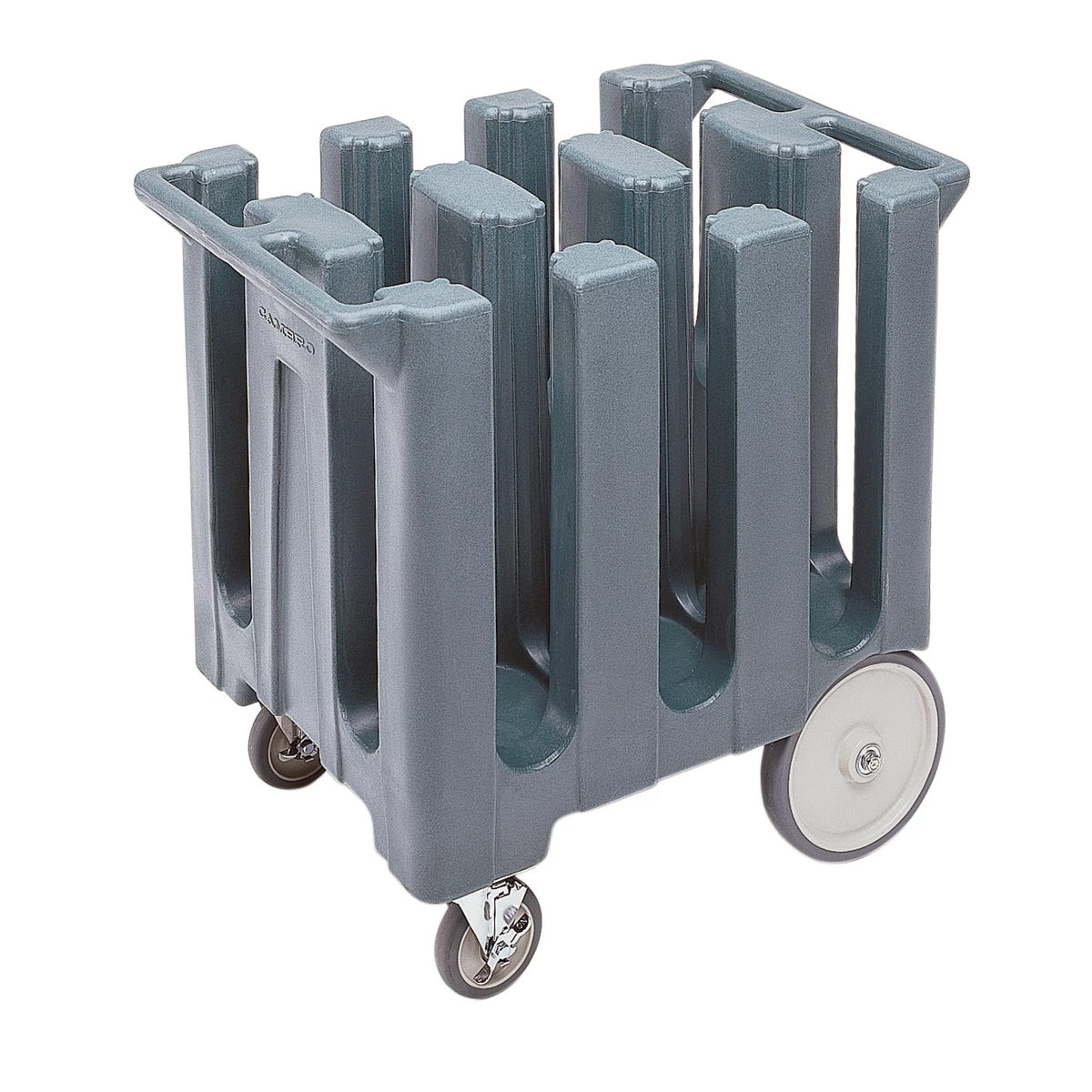 Cambro DC700191 Poker Chip Dish Caddy, 6 Columns, Plates to 7" - Granite Gray