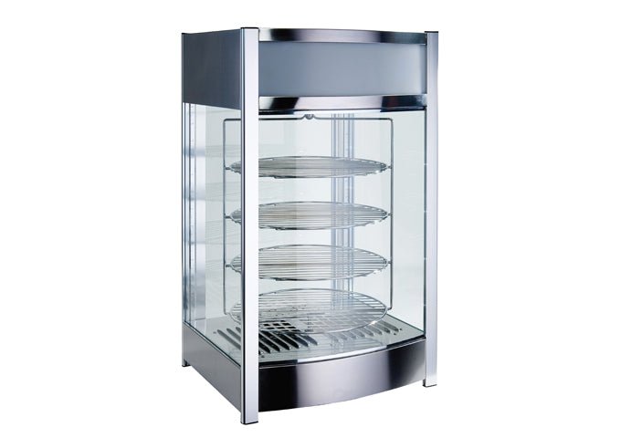 Winco EDM - 2, Electric Display Merchandiser, 14" rack, 120V, 875W, Adjustable Temperature