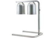 Electric Heat Lamp, Steel Base, Aluminum Light Hood, Two 250 W Bulbs, 120 V
