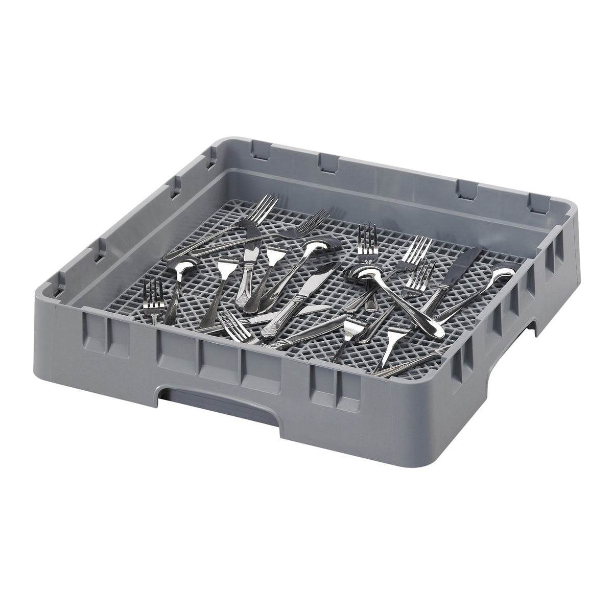 Cambro FR258151 Camrack Full Flatware Rack, 4" H - Soft Gray