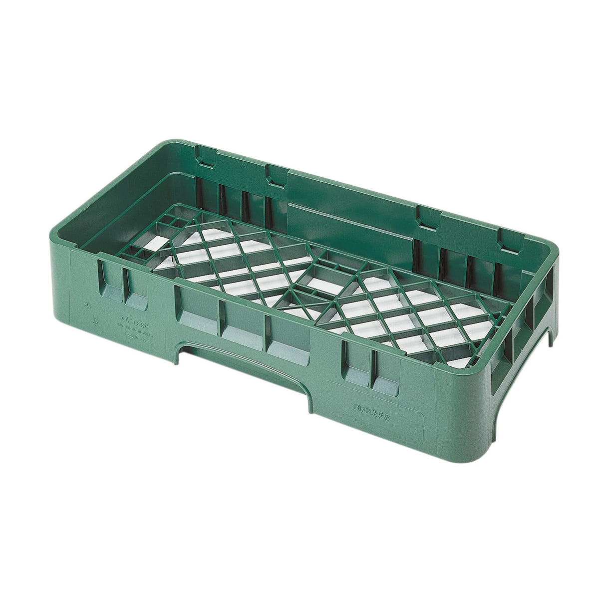 Cambro HBR258119 Camrack Half Size Open Base Rack, 4" Tall - Sherwood Green