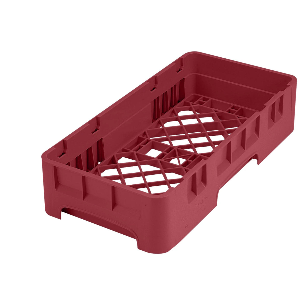 Cambro HBR258416 Camrack Half Size Open Base Rack, 4" Tall - Cranberry