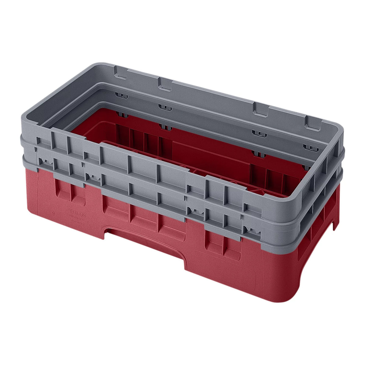 Cambro HBR578416 Camrack Half Size Open Base Rack, 7 1/4" Tall - Cranberry