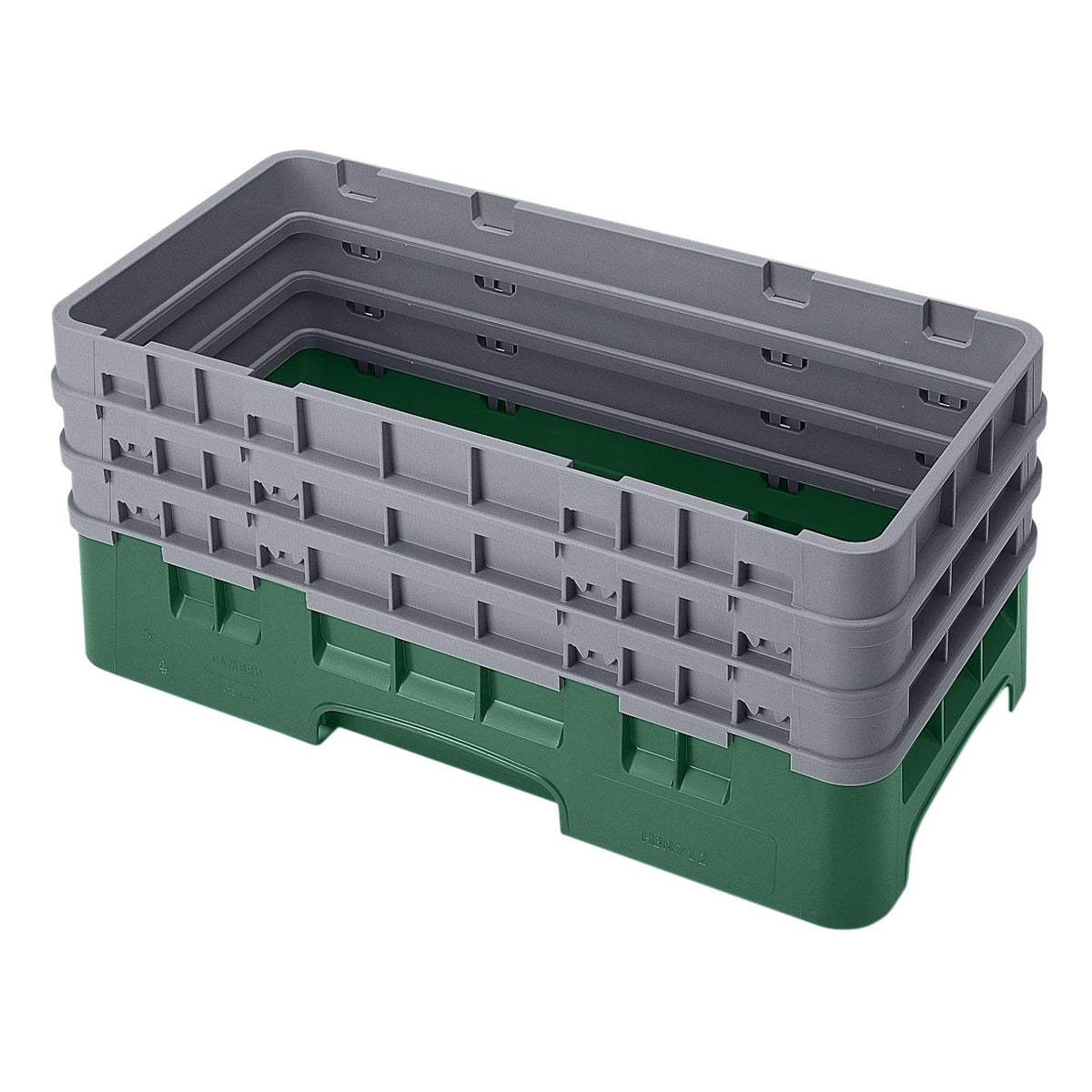 Cambro HBR712119 Camrack Half Size Open Base Rack, 8 7/8" Tall - Sherwood Green