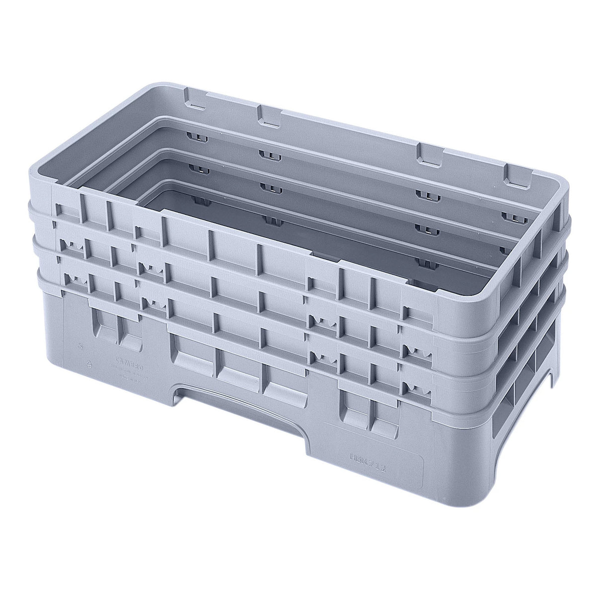 Cambro HBR712151 Camrack Half Size Open Base Rack, 8 7/8" Tall - Soft Gray