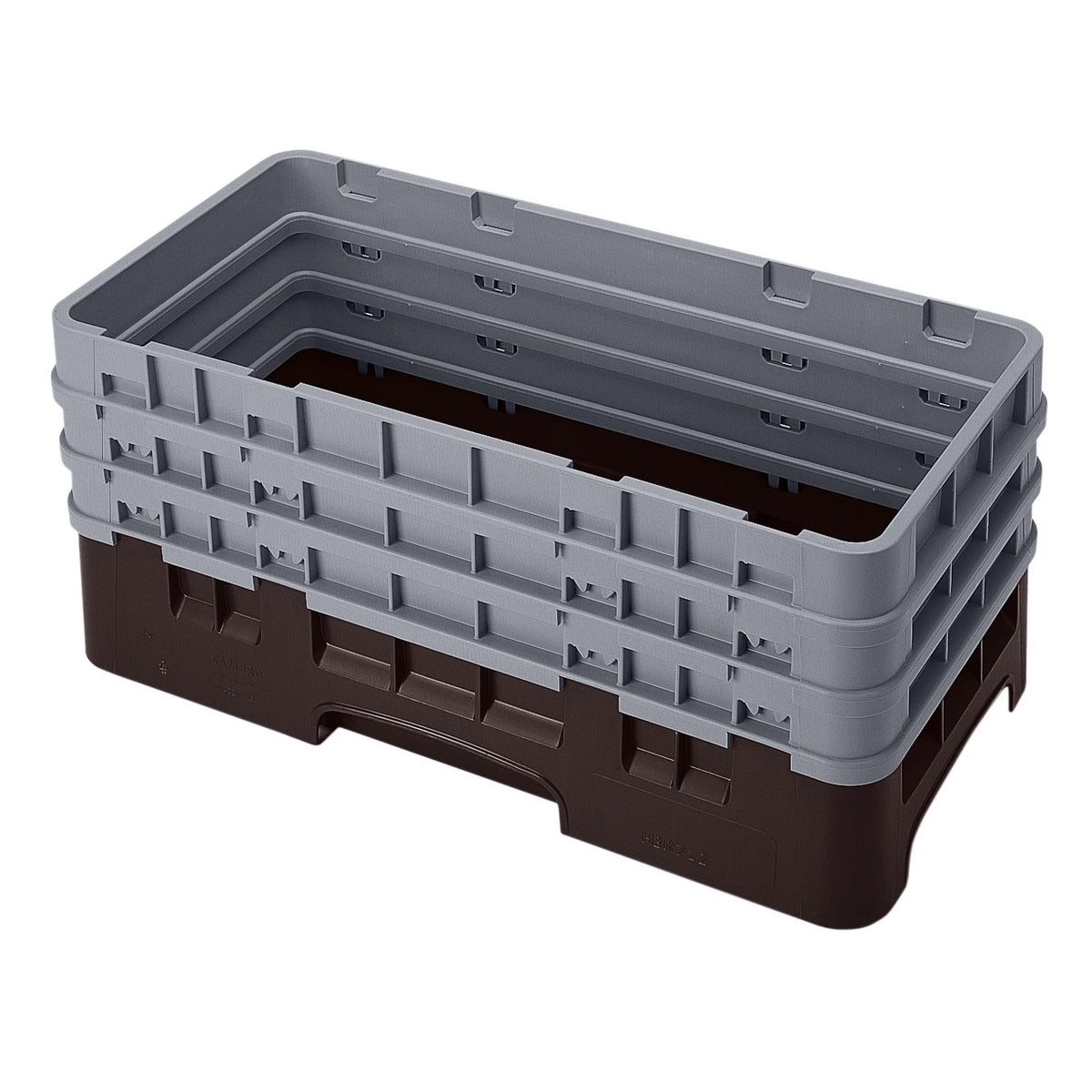 Cambro HBR712167 Camrack Half Size Open Base Rack, 8 7/8" Tall - Brown