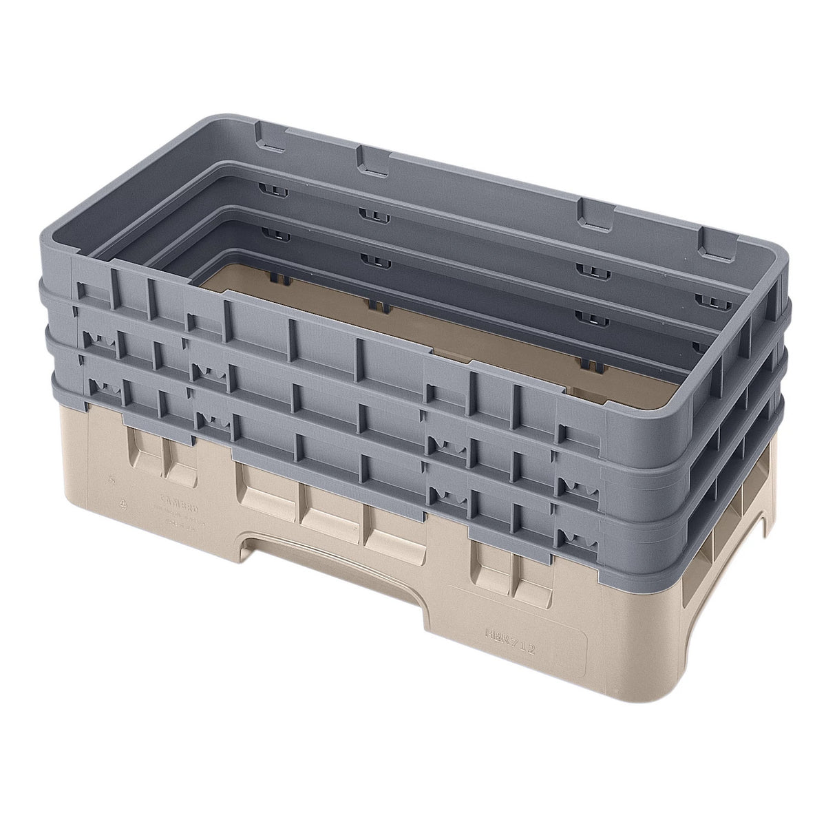 Cambro HBR712184 Camrack Half Size Open Base Rack, 8 7/8" Tall - Beige