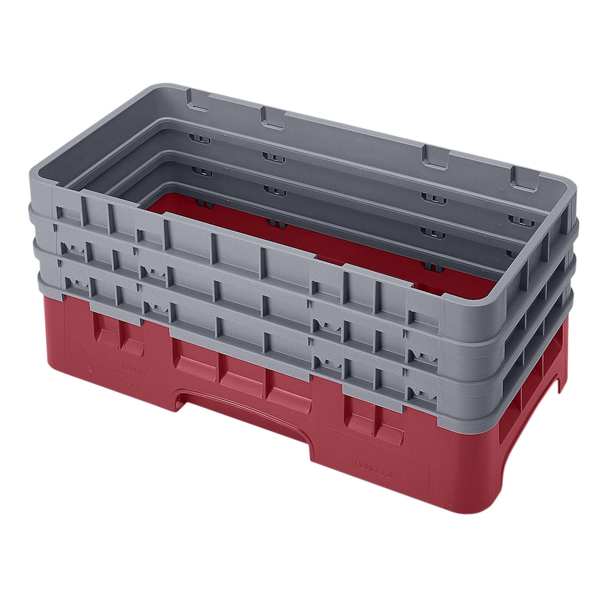 Cambro HBR712416 Camrack Half Size Open Base Rack, 8 7/8" Tall - Cranberry