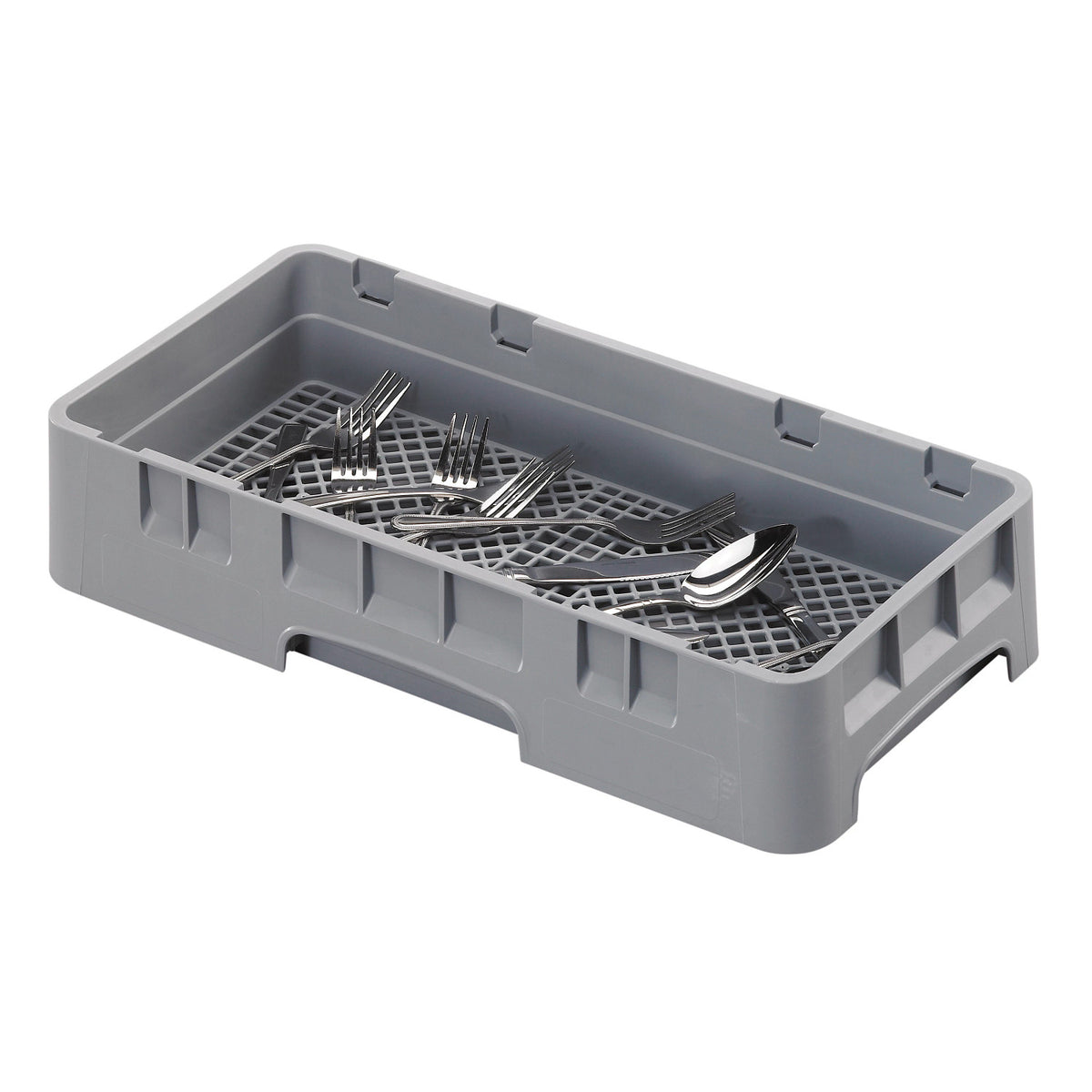 Cambro HFR258151 Camrack Half Flatware Rack, 4" H - Soft Gray