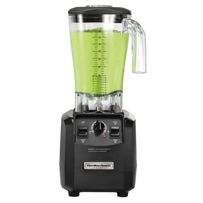 Hamilton Beach HBH550 Countertop Drink Blender w/ Polycarbonate Container with Green Drink Inside