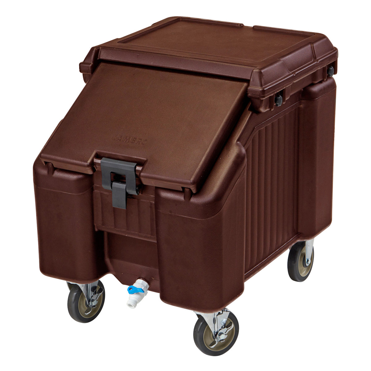 Cambro ICS100L131 SlidingLid Ice Caddy, 100 lbs., Standard Height - Dark Brown