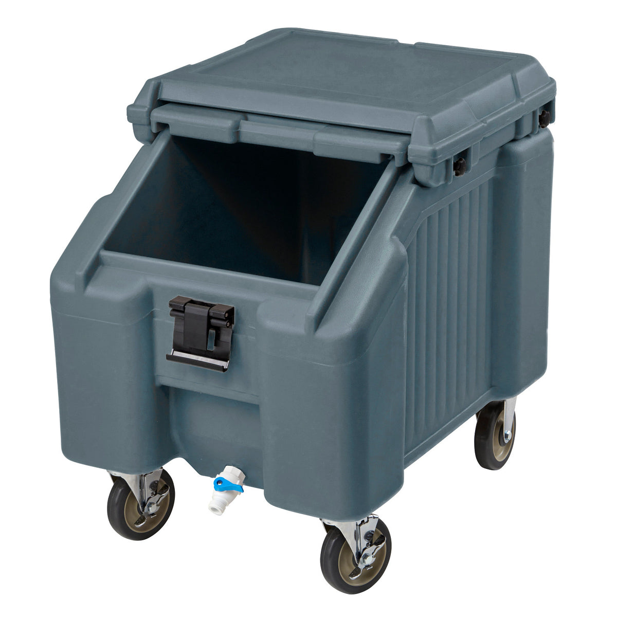 Cambro ICS100L191 SlidingLid Ice Caddy, 100 lbs., Standard Height - Granite Gray