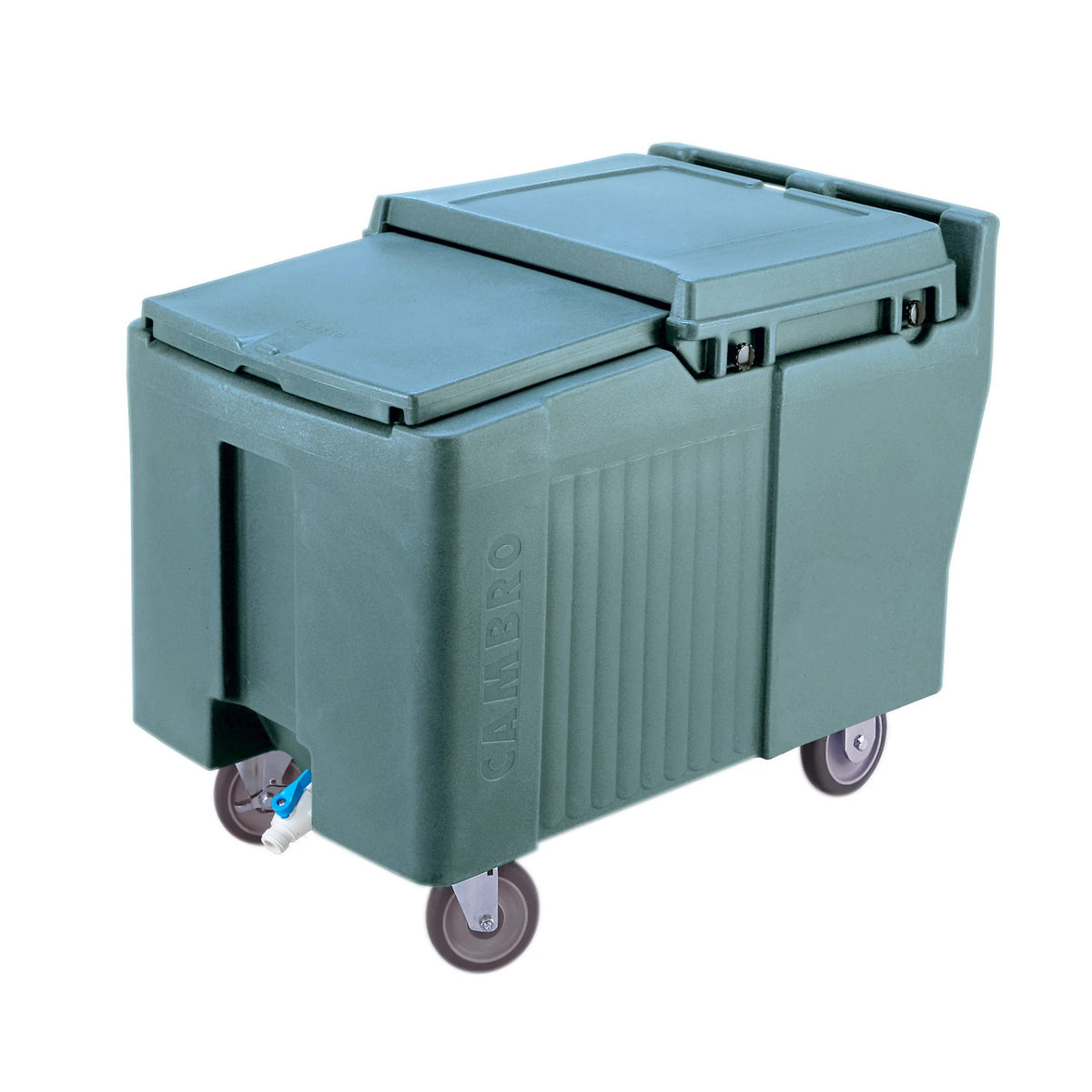 Cambro ICS175L401 SlidingLid Ice Caddy, 175 lbs., Standard Height - Slate Blue