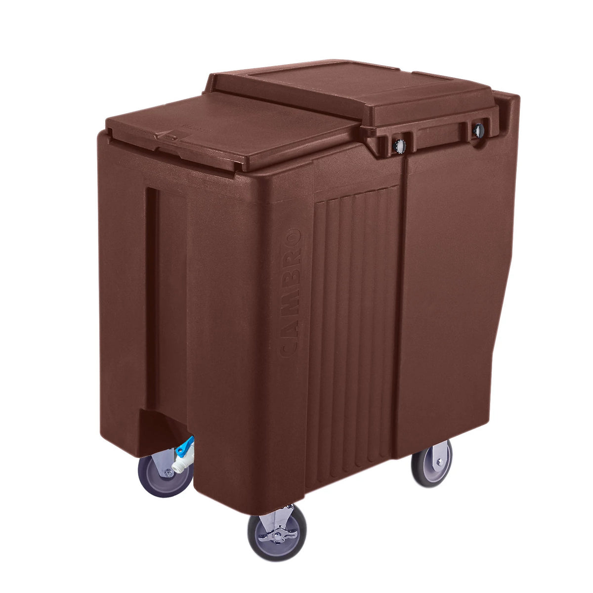 Cambro ICS175TB131 SlidingLid Ice Caddy, 175 lbs., Tall - Dark Brown