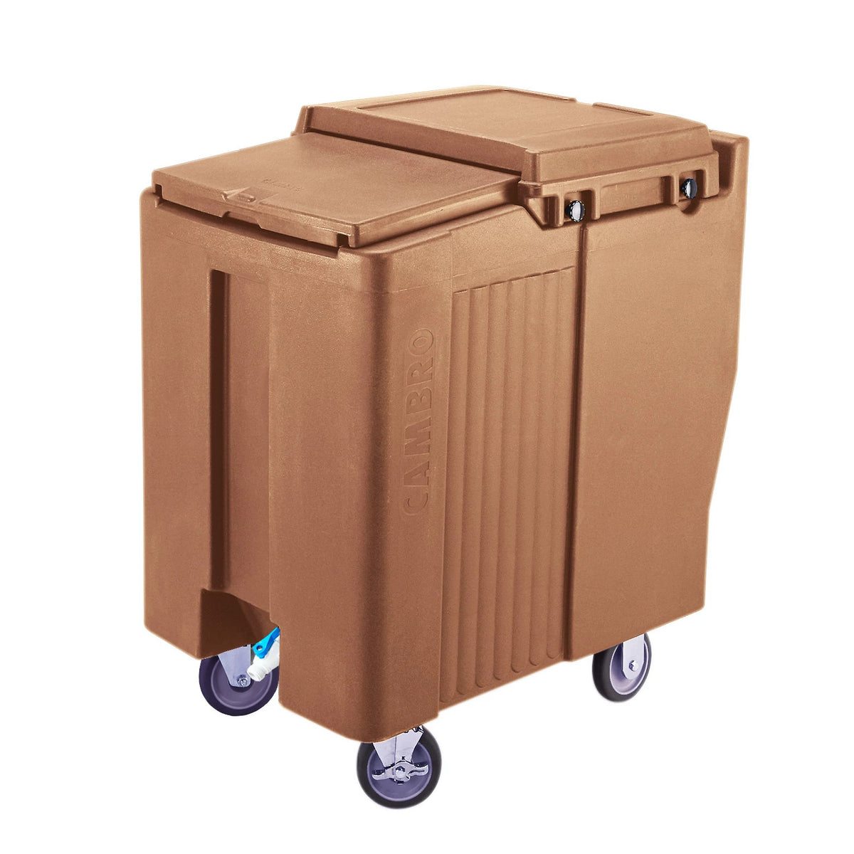 Cambro ICS175TB157 SlidingLid Ice Caddy, 175 lbs., Tall - Coffee Beige