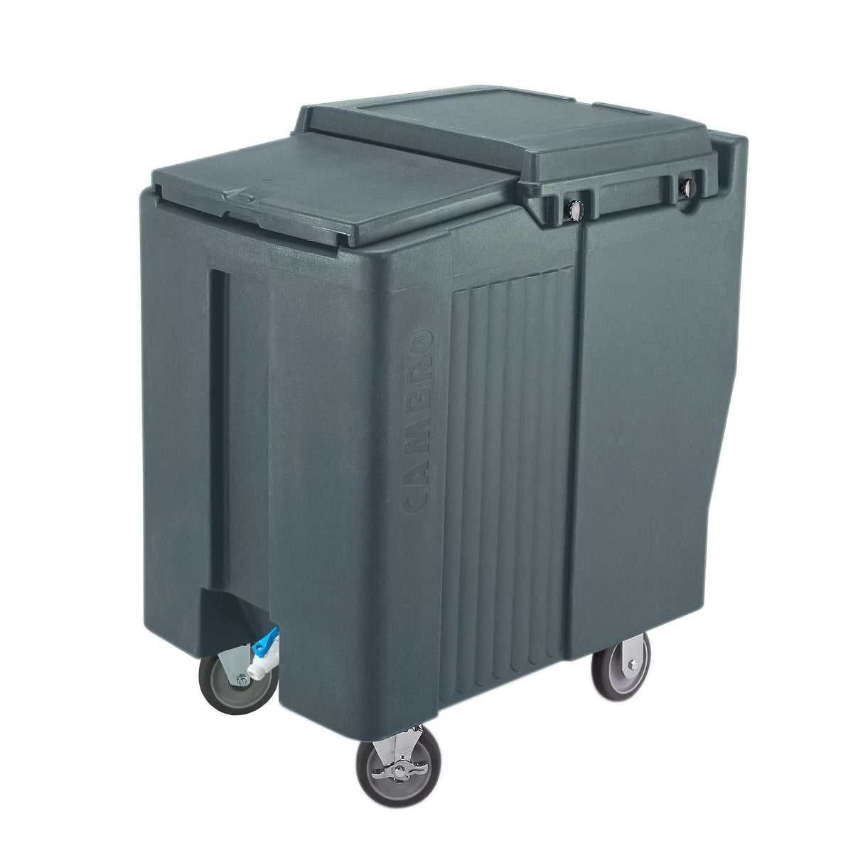 Cambro ICS175TB191 SlidingLid Ice Caddy, 175 lbs., Tall - Granite Gray