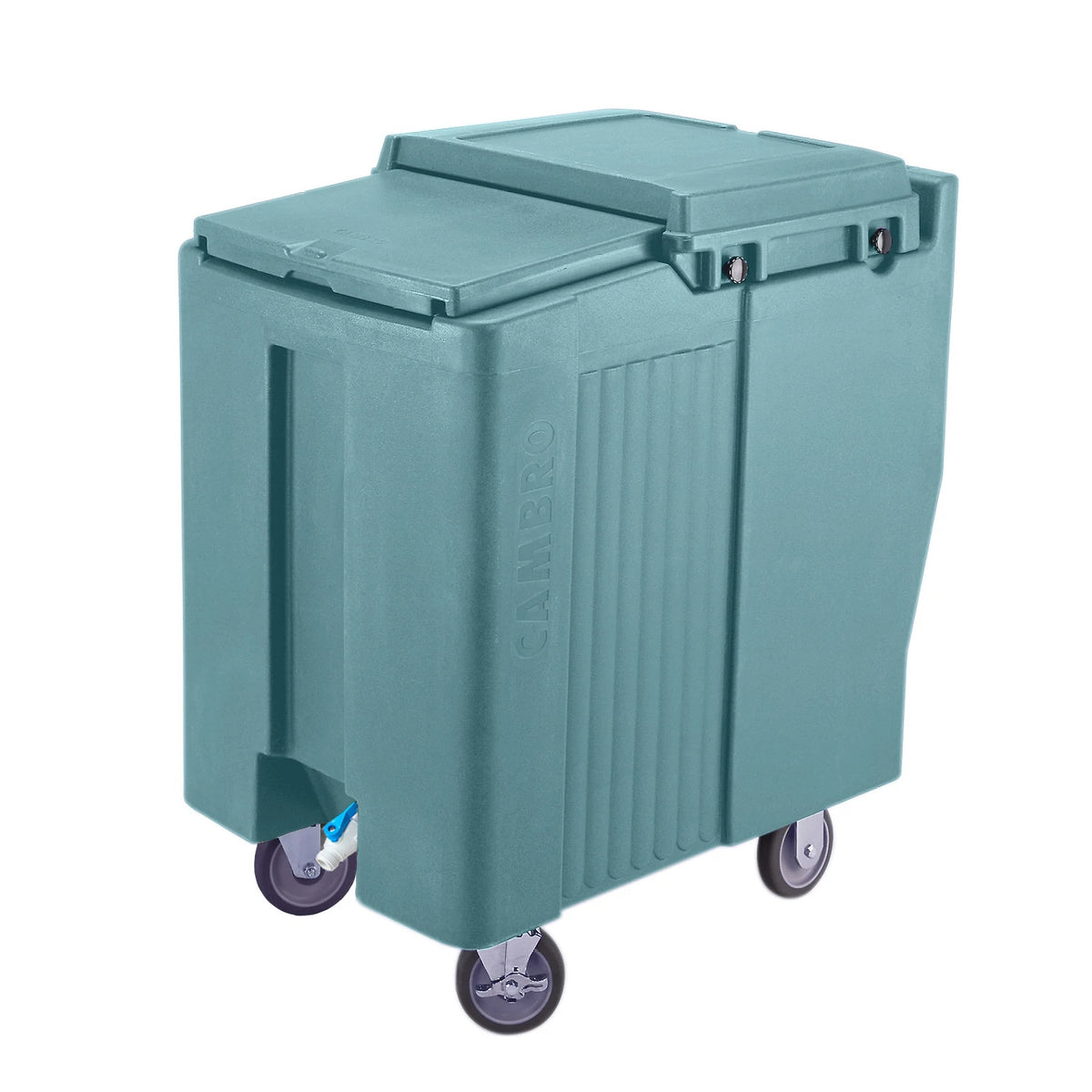 Cambro ICS175TB401 SlidingLid Ice Caddy, 175 lbs., Tall - Slate Blue