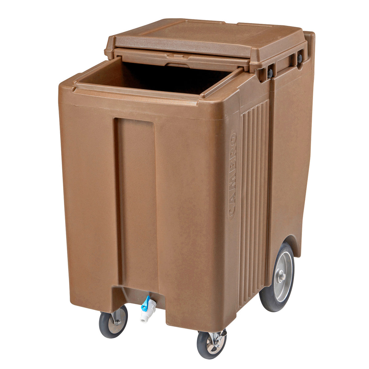 Cambro ICS200TB157 SlidingLid Ice Caddy, 200 lbs., Tall - Coffee Beige
