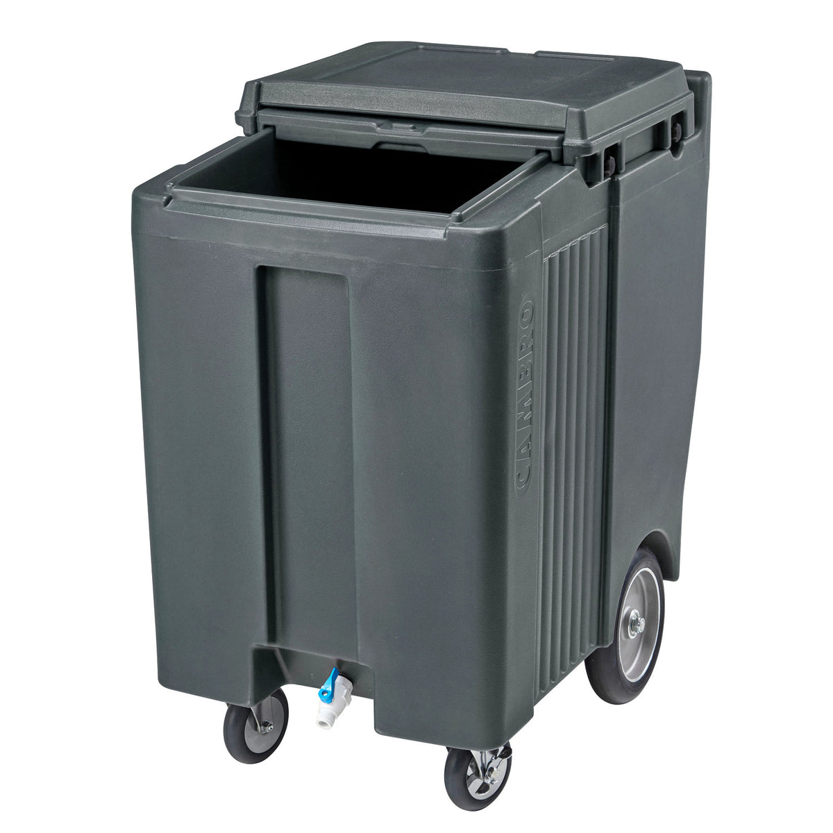 Cambro ICS200TB191 SlidingLid Ice Caddy, 200 lbs., Tall - Granite Gray