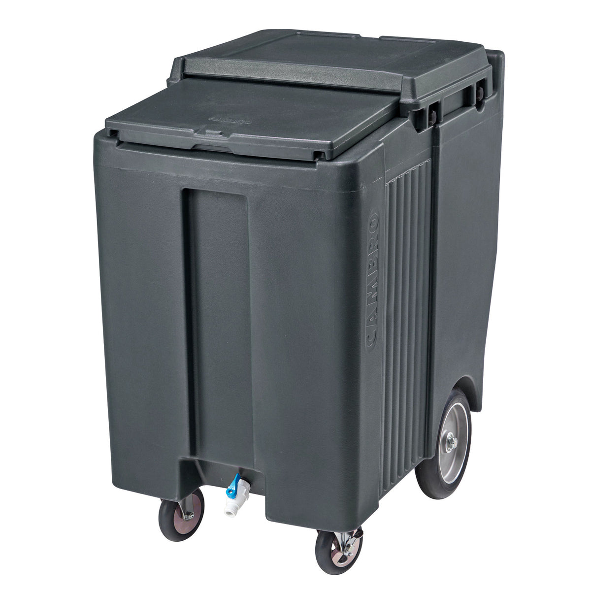 Cambro ICS200TB191 SlidingLid Ice Caddy, 200 lbs., Tall - Granite Gray