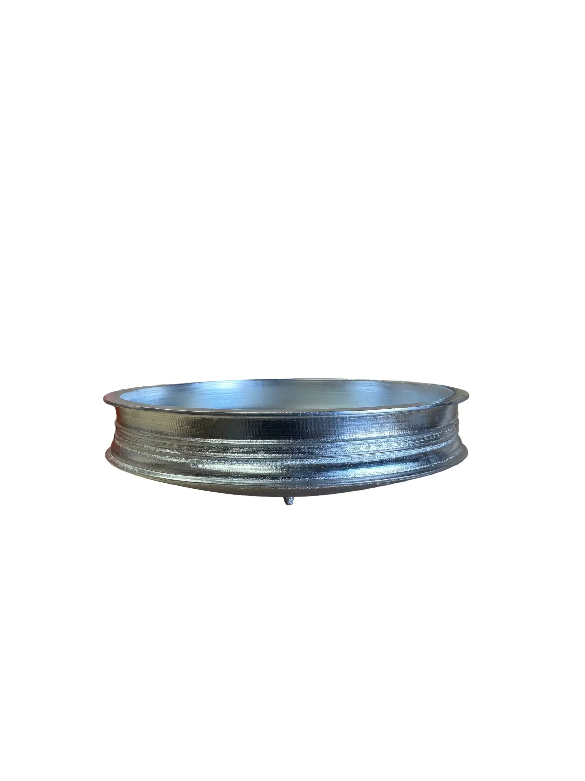 18" Aluminum Uruli Cookware & Serving Bowl with Lid – 15 L Capacity by Nishi (18-aluminum-uruli-cookware-serving-bowl-with-lid-15-l-capacity)
