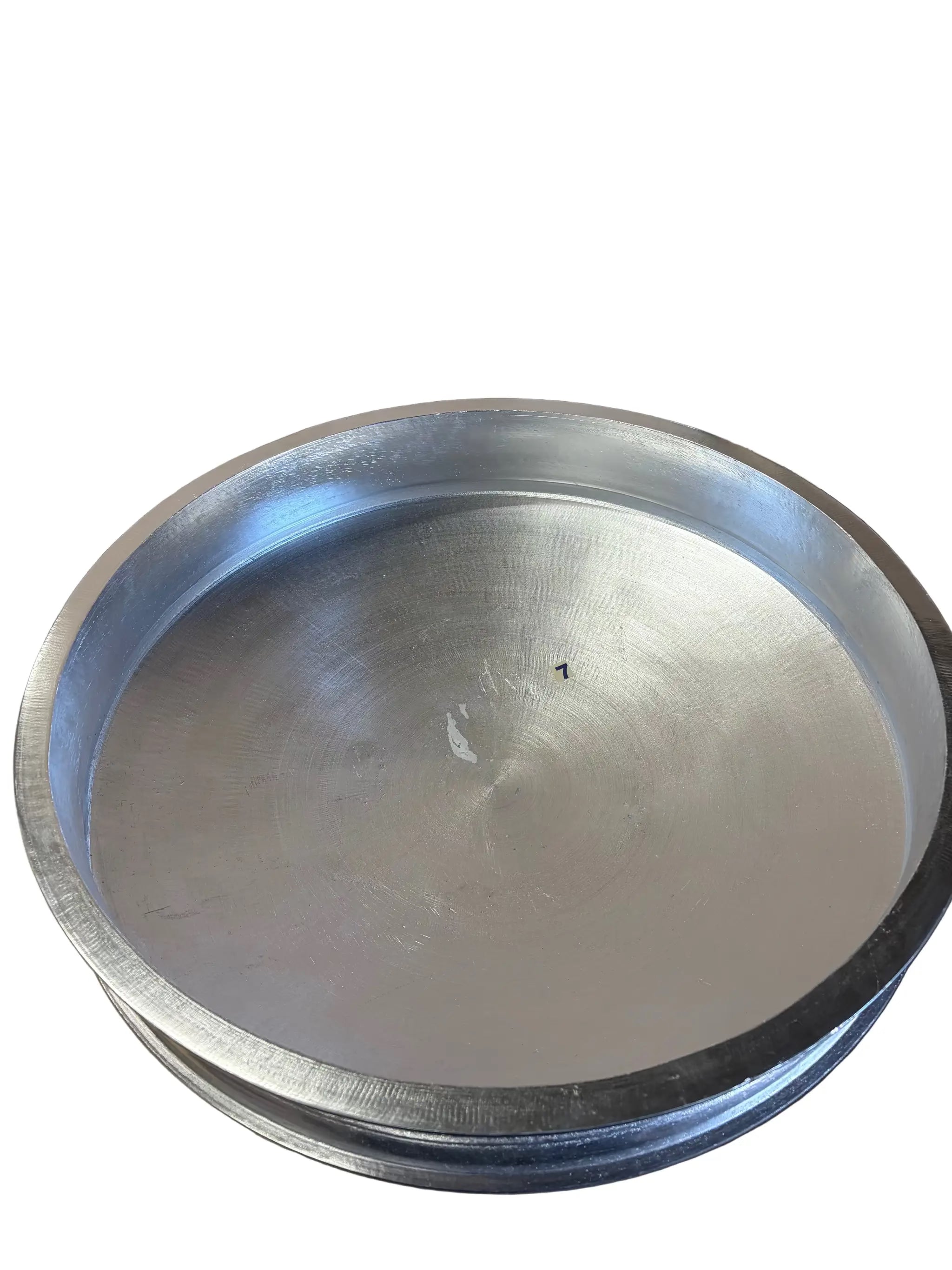 22.5" Aluminum Uruli Cookware & Serving Bowl with Lid – 25 L Capacity by Nishi (22-5-aluminum-uruli-cookware-serving-bowl-with-lid-25-l-capacity)
