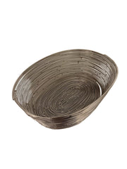 Silver Oval Bread Basket by Nishi Enterprise Inc (silver-oval-bread-basket)