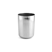 Stainless Steel Ribbed Tumbler - Tin Cup- 12 Oz.