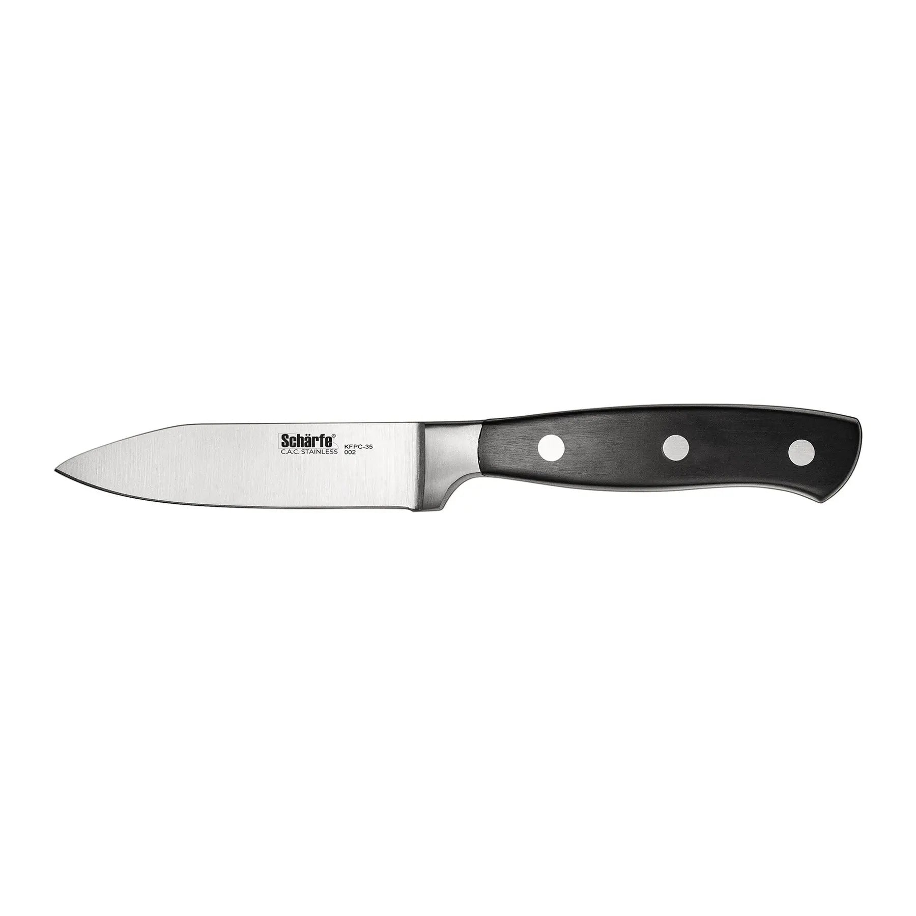 CAC China KFPC-35 Scharfe Knife Paring Forged 3-1/2" Case Pack of 6/72 by CAC China (cac-china-kfpc-35-scharfe-knife-paring-forged-3-1-2-case-pack-of-6-72)