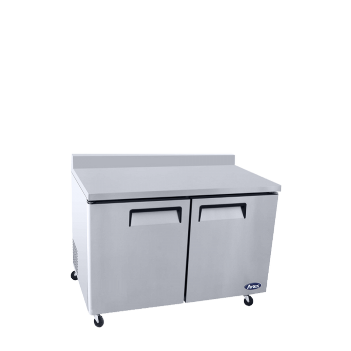 ATOSA MGF8409GR — 48″ Worktop Refrigerator with Backsplash, 13.4 Cu. Ft.