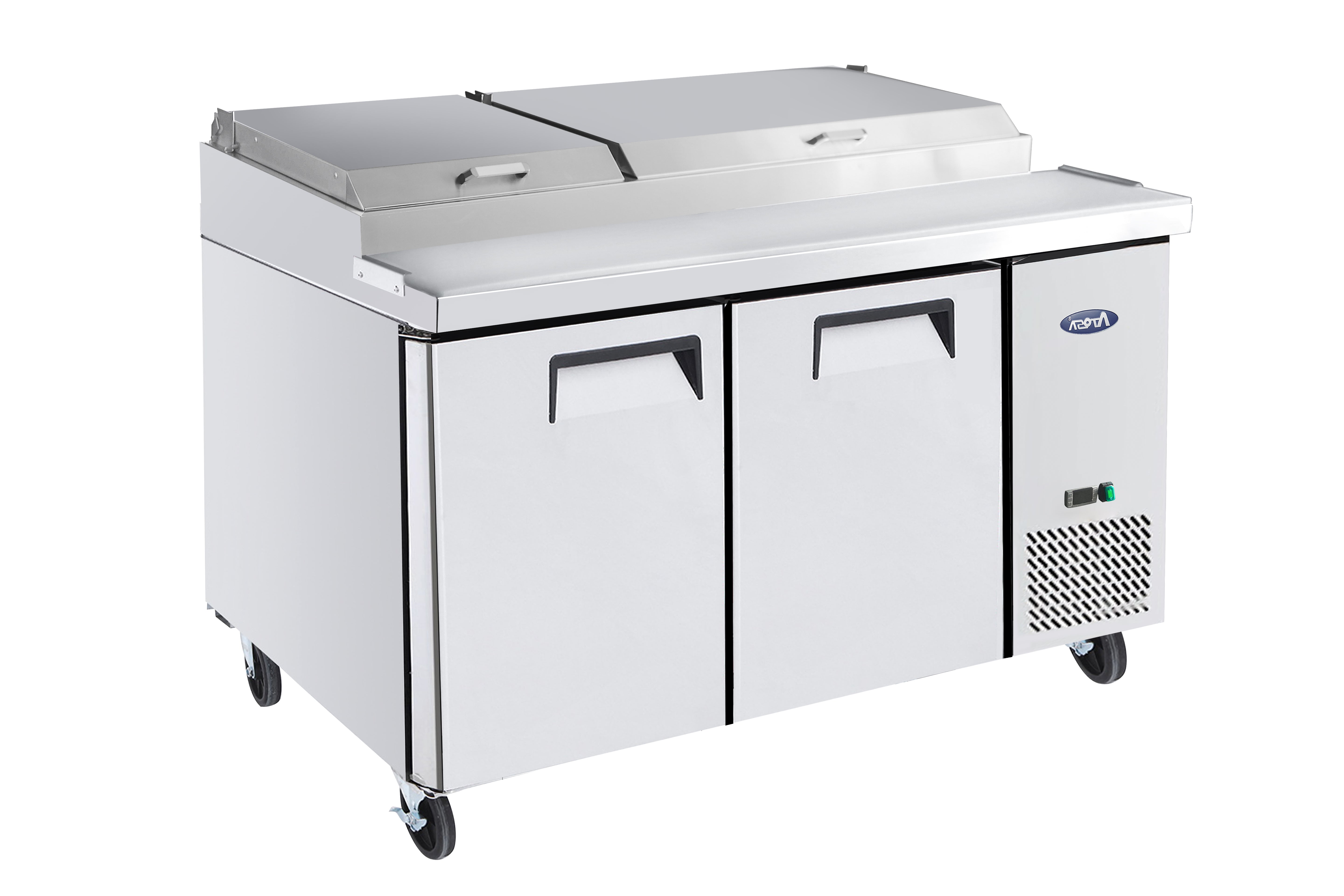 ATOSA MPF8202GR 67 Inch 2-Door Pizza Prep Table