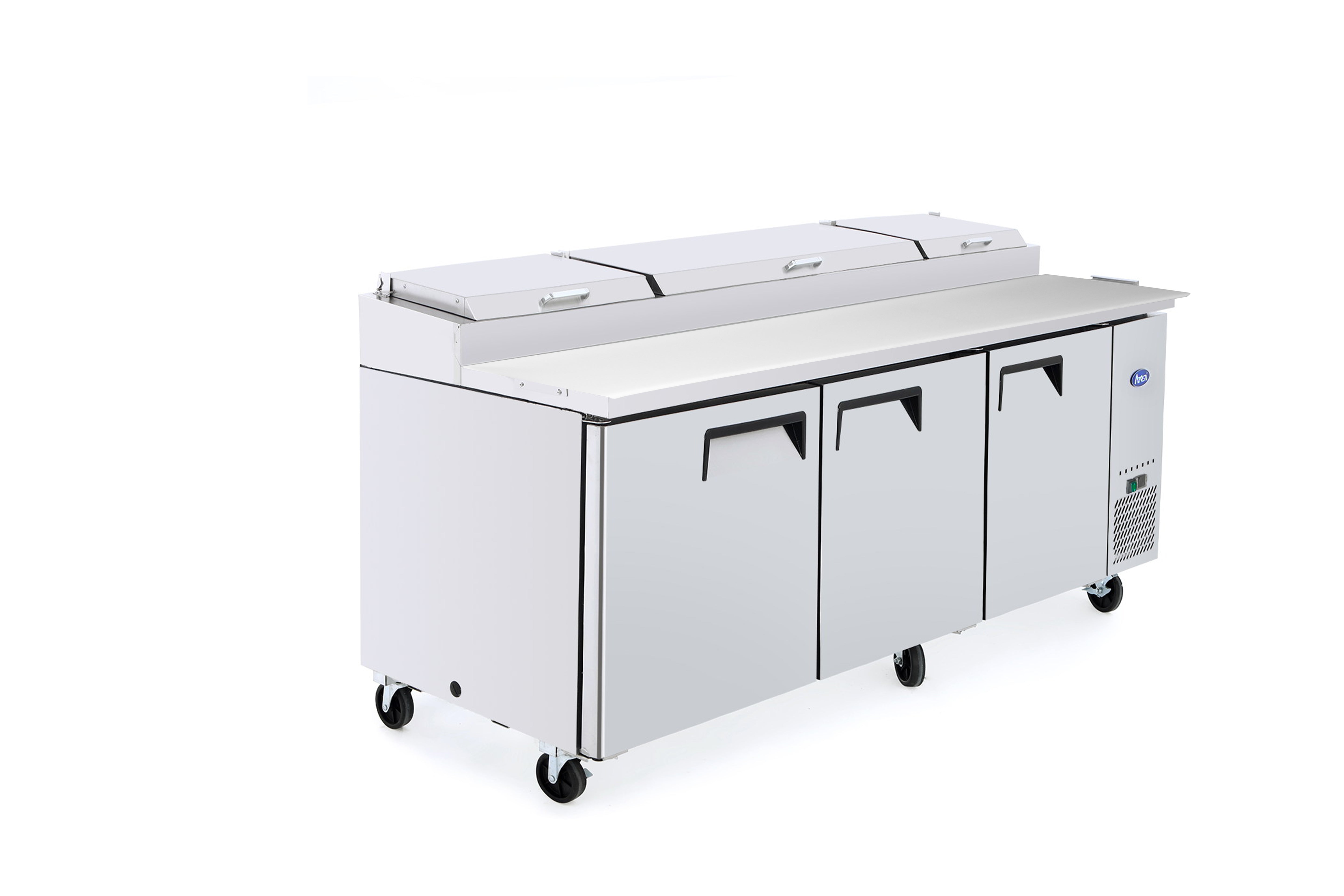 ATOSA MPF8203GR 93 Inch 3-Door Pizza Prep Table